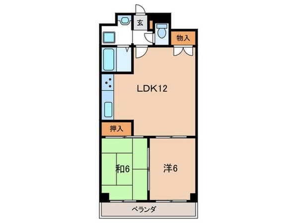 グランドール清洲の物件間取画像